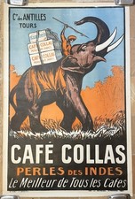 AFFICHE ANCIENNE CAFÉ COLLAS