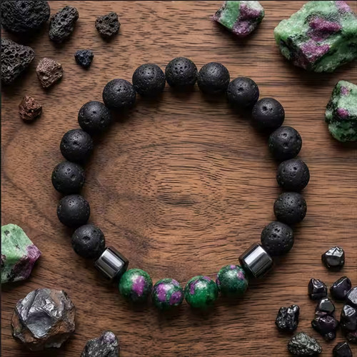 Bracelet perles pierre de - perles,