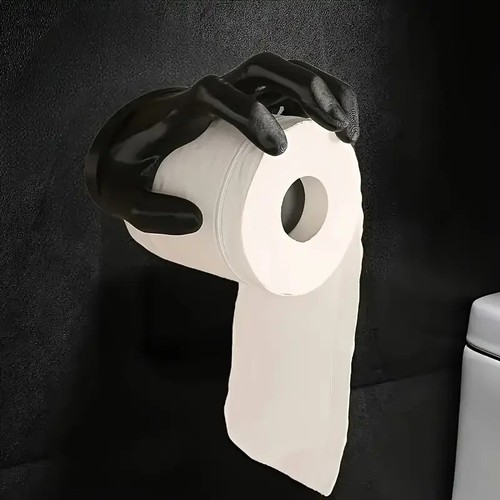 Porte papier toilette - toilette, main