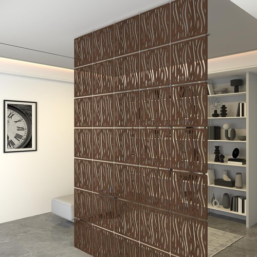 Walnut hanging room - hanging, divider