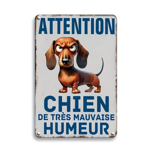 Plaque métallique humour - plaque,