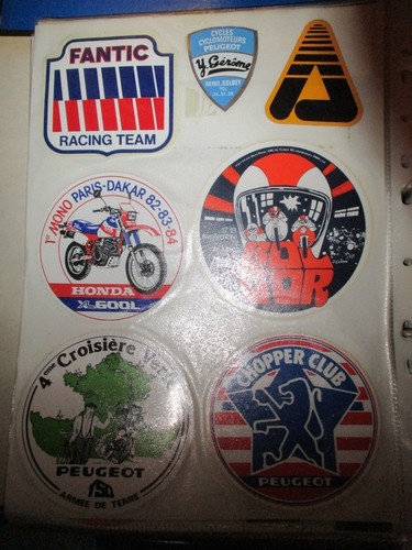 Autocollants moto bol - bol, d'or