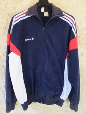 Veste ADIDAS CHALLENGER vintage bleu France Ventex jacket 80's EURO 84 186 XL