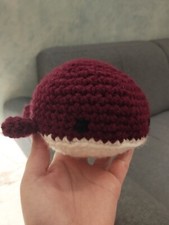 Handmade Crochet Whale Plush 