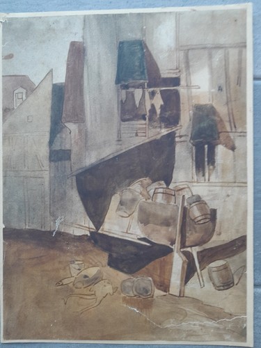 Dessin ancien marine port - ancien,