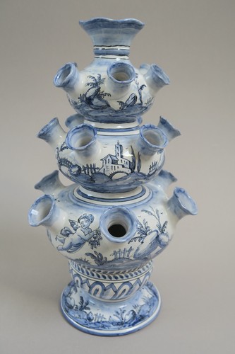 Vase tulipier faience - en,