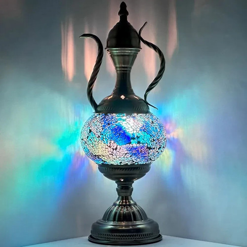 Lampe table verre style - table,