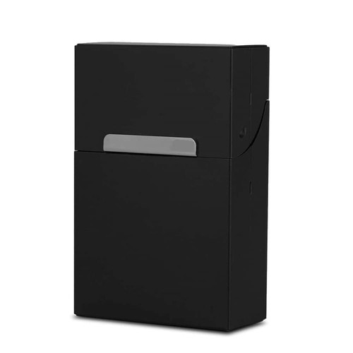 Etui cigarettes aluminium noir - aluminium,