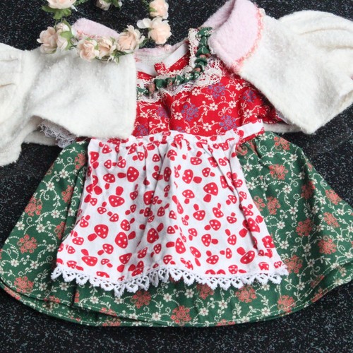Robe poupée dirndl vintage - poupée,