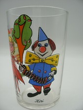 vintage ORTF mustard glass French Drinking Glass KIRI Le CLOWN