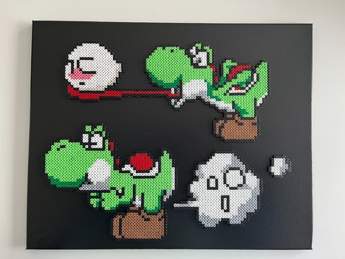 Pixel art perles a - /,