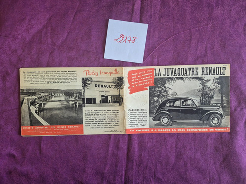 22178 renault juvaquatre - n°22178,