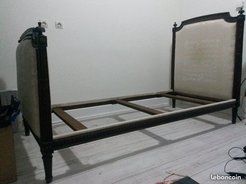 Ancien lit tapissier louis - ancien,
