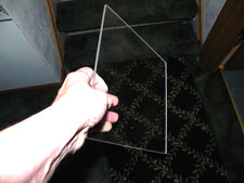 43 Pre-owned plastic acrylic/plexiglass squares Approx. 9" x 9.25" x 3/16" thick