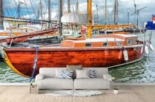 PAPIER PEINT 3D  PORT BATEAU