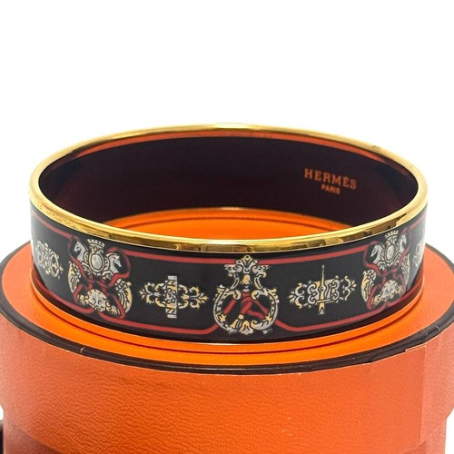 Bracelet hermes émail noir - bracelet,