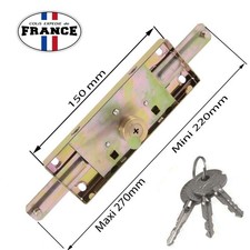 Serrure à tringles  porte de