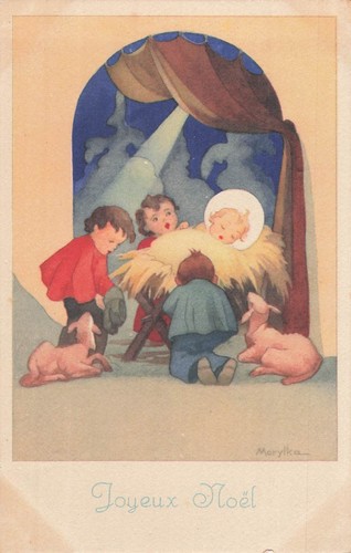 Illustree noel enfants - cp,