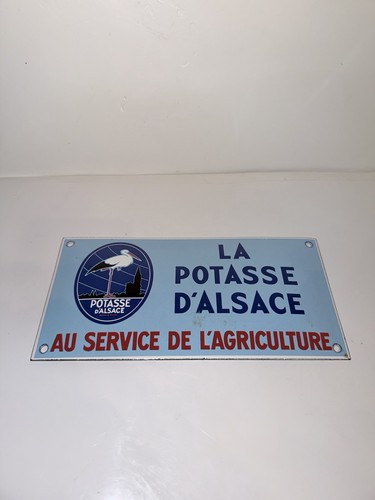 Plaque émaillée publicitaire