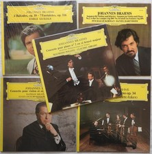 Lot x5 Albums Disques vinyles 33 Tours JOHANNES BRAHMS (Deutsche Grammophon)