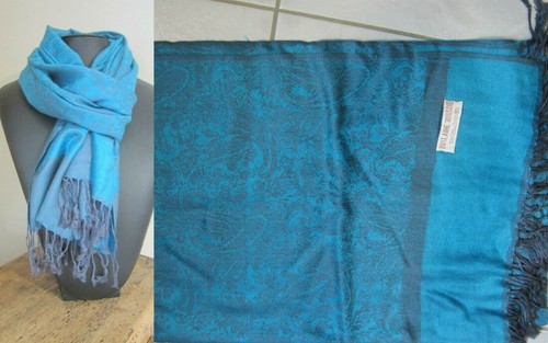 Echarpe pashmina laine soie - echarpe,