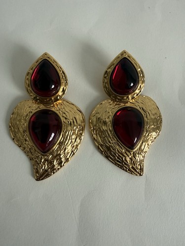 Boucles oreilles vintage ysl - boucles,