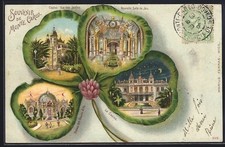 Monte Carlo Mat Lithograph, Palace of Fine Arts, The Casino, View of 