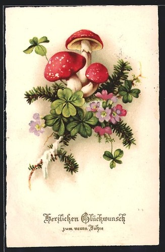 Branche sapin avec trèfles - branche, de