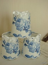 Lot de 3 abat-jour festonné "