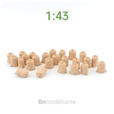 Lot 25 Sacs 1/43 Aspect Jute Noué - Décor Marchandise Entrepôt Modélisme Diorama