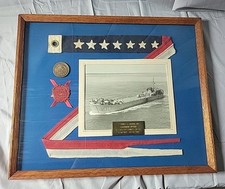 US Navy 1954 USS Maricopa LST 938 Commemorative Pennant, Plaque, Photo, Seal. 