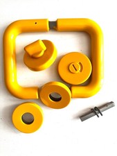 Vintage HEWI 111E Door Handle Yellow, Door Lever; Doorknob