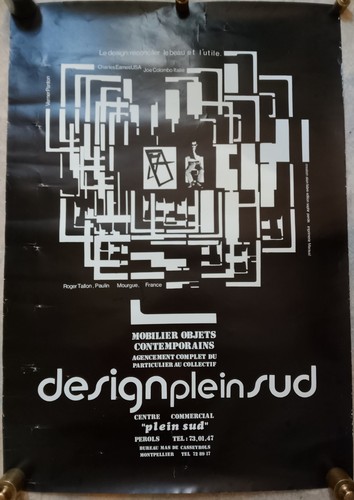 Rare affiche design - rare, 70's