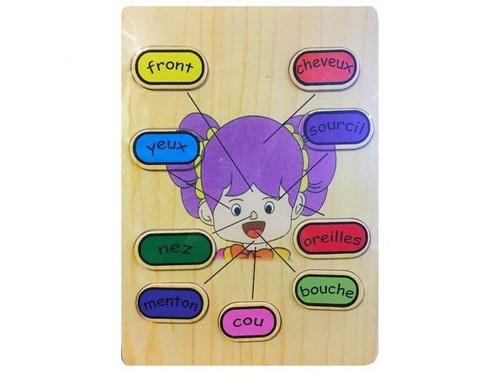 Puzzle educatif bois - puzzle, en