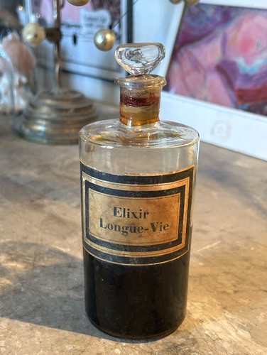 Antique apothecary bottle - apothecary,