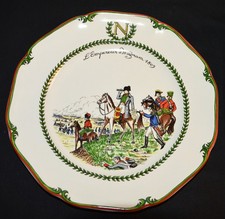 Assiette NAPOLEON BICENTENAIRE WAGRAM 1809 LUNEVILLE numérotée 241 vintage
