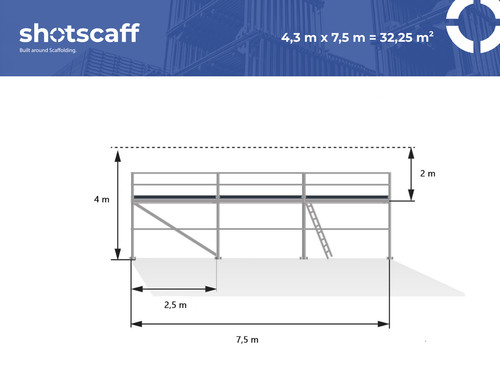 échafaudage aluminium x - 4,