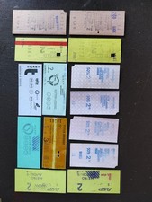 LOT 1 - 14 ANCIENS TICKETS DE