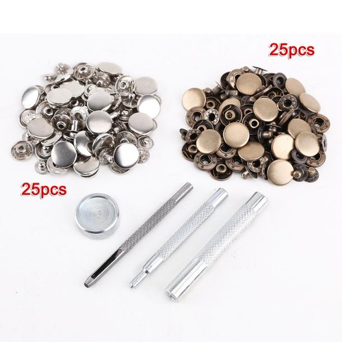 Bouton pression metal pcs - bouton, 25