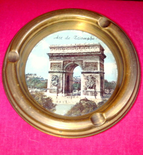 Cendrier cuivre jaune - cendrier, paris