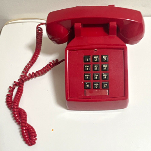 Red vintage retro - red, corded
