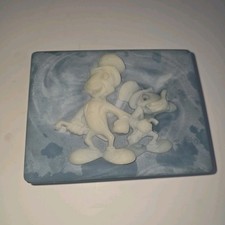 RARE Vintage Walt Disney Productions USA Jiminy Cricket Soapstone Trinket Box