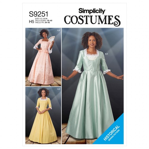 Simplicity 9251 femmes 18th - 9251,