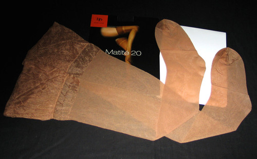 Bas vintage marron - bas,