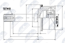 JEU DE JOINTS ARBRE DE