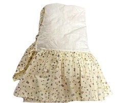 Vintage 90s Classic Winnie the Pooh Nursery Red Calliope Crib Bedding Skirt Read