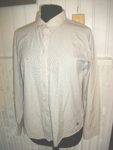Vintage chemisier coton - chemisier, beige