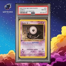 Pokemon Card Zarbi [U] 51/75 PSA 8 Edition 1 Neo Discovery Wizards French