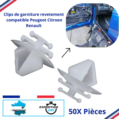 Clips fixation porte - clips, de