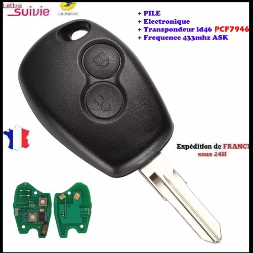 Clé vierge pcf7946 compatible - clé,